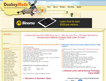 Tablet Screenshot of donkeymails.com